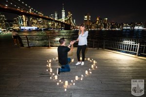 proposal by brooklyn bridge