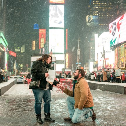 A Times Square Marriage Proposal NYC