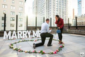 Marriage proposal Rooftop