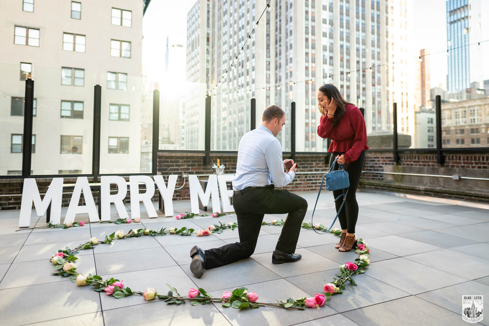 Marriage proposal Rooftop