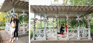 Proposal at Ladies Pavilion, Central Park. Photographer Vlad Leto