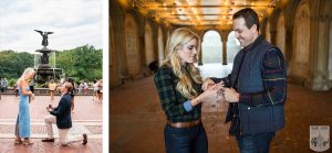 Proposal at Bethesda Terrace. Photographer Vlad Leto.